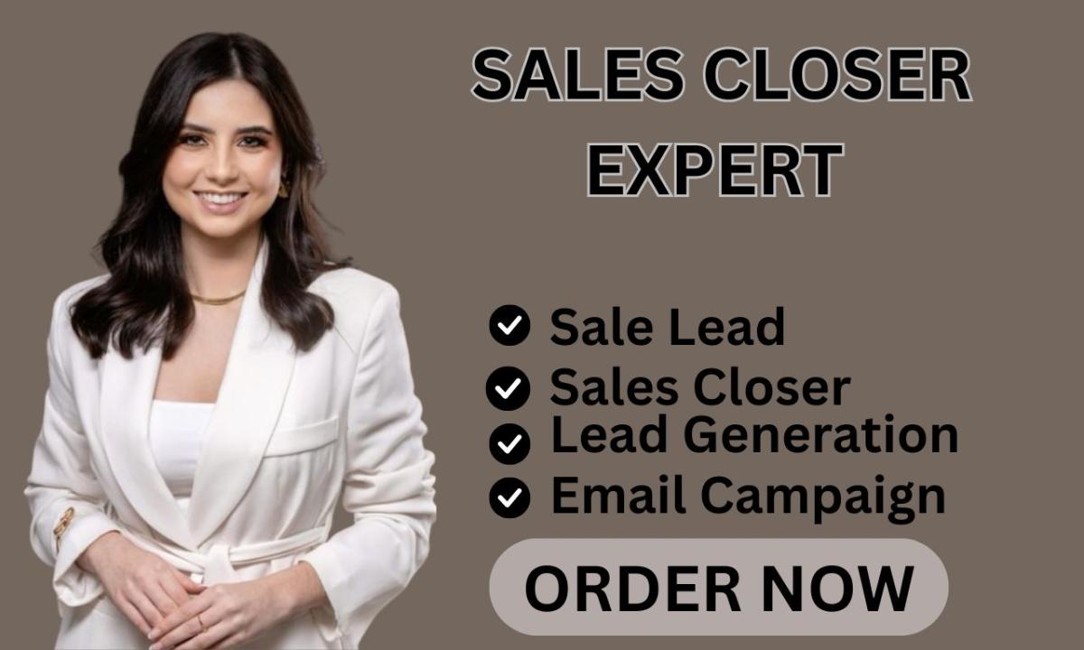I will be your high-ticket sales closer, sales representative