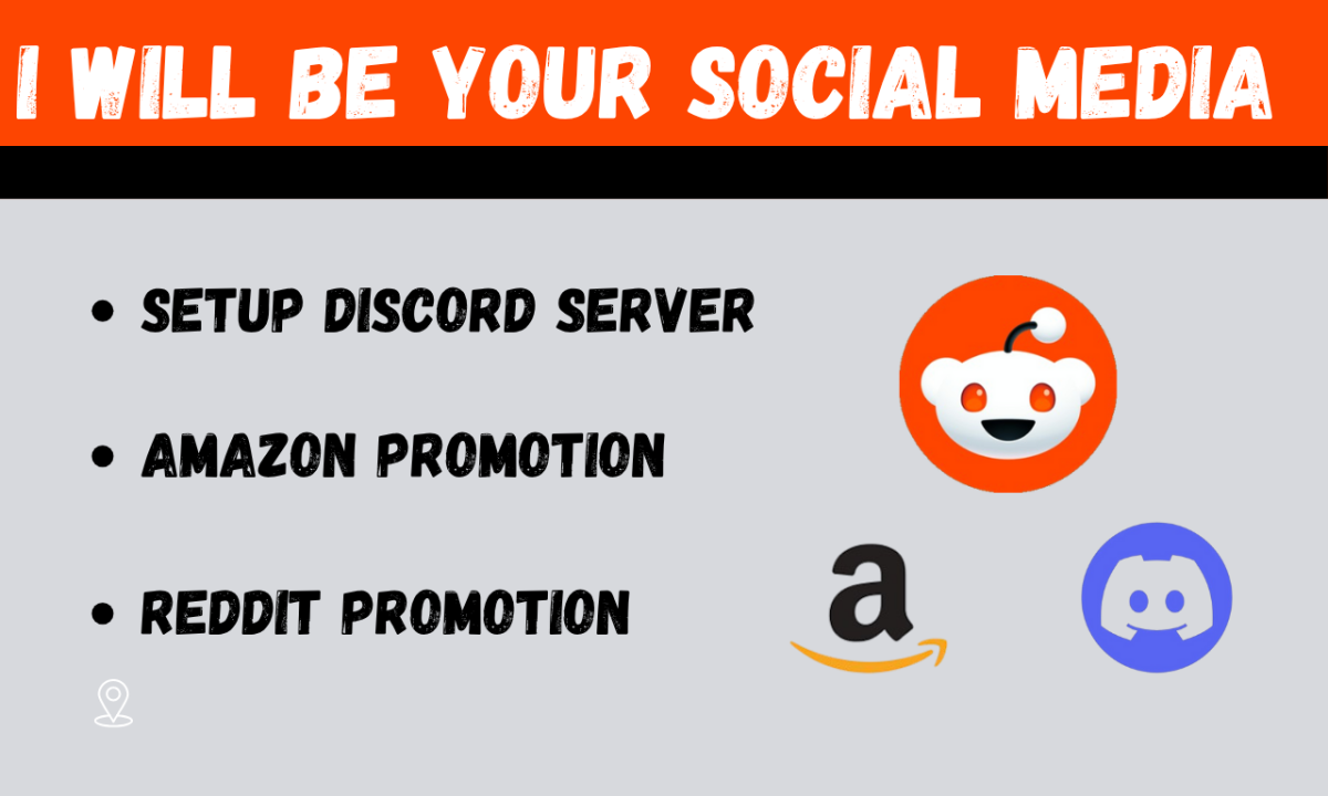 I will be your social media manager setup for Discord server Amazon website Reddit post