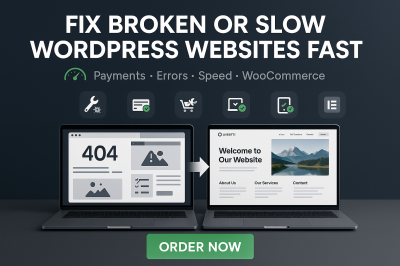 I Will Quickly Fix, Edit, Speed Up, and Customize Your Responsive Website with Elementor