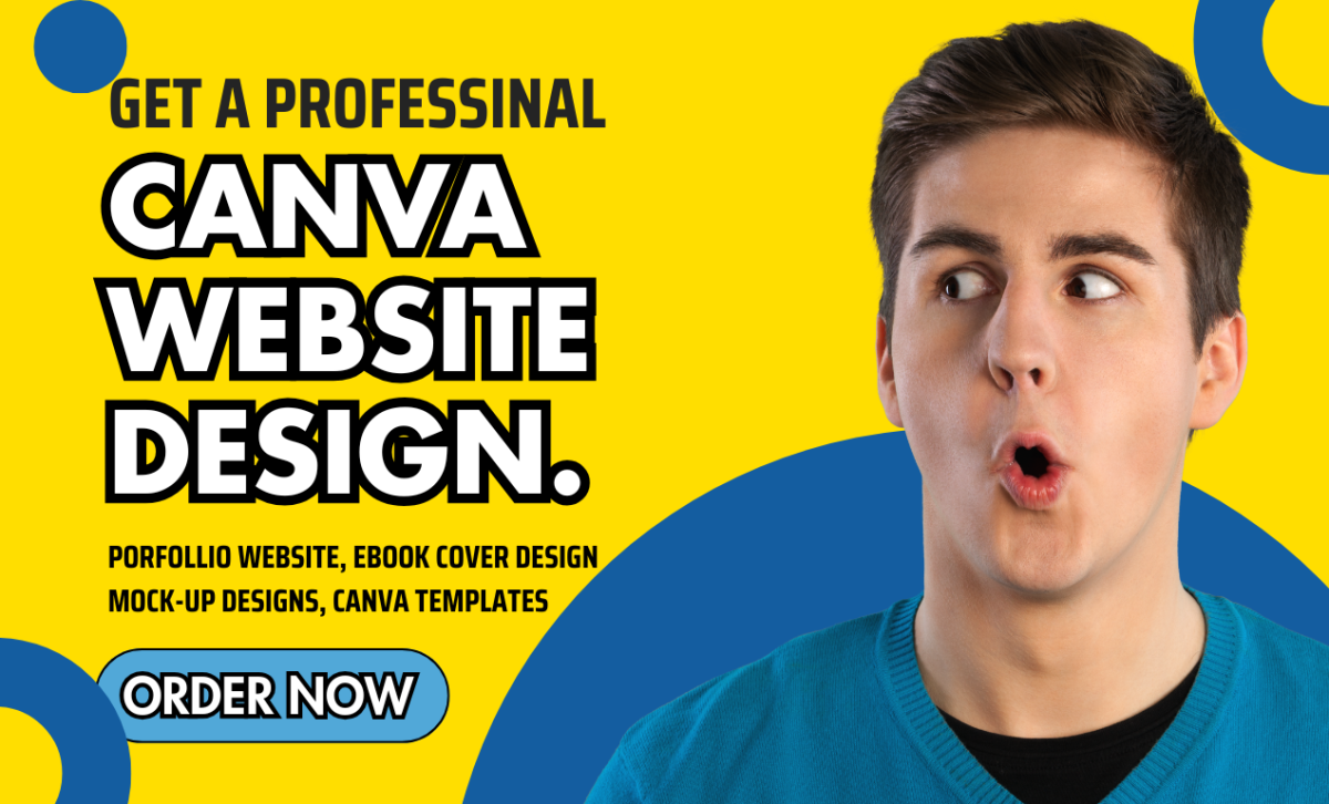 Canva Website, Responsive Design, Landing Page & Portfolio Website Design