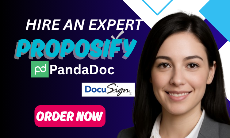 I Will Design Better Proposal Template on Proposify, PandaDoc, Qwilr, Docusign
