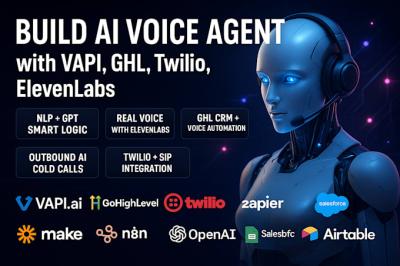 I will build VAPI AI Voice Calling Agent GHL Conversational AI Twilio Studio ElevenLabs