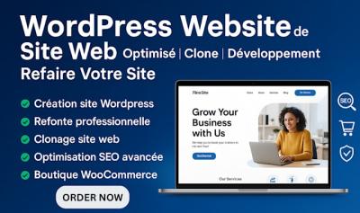 I will WordPress website de site web optimisé clone développement refaire votre site