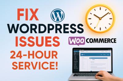 I Will Urgently Troubleshoot, Fix, and Repair WordPress Website Errors in 24h