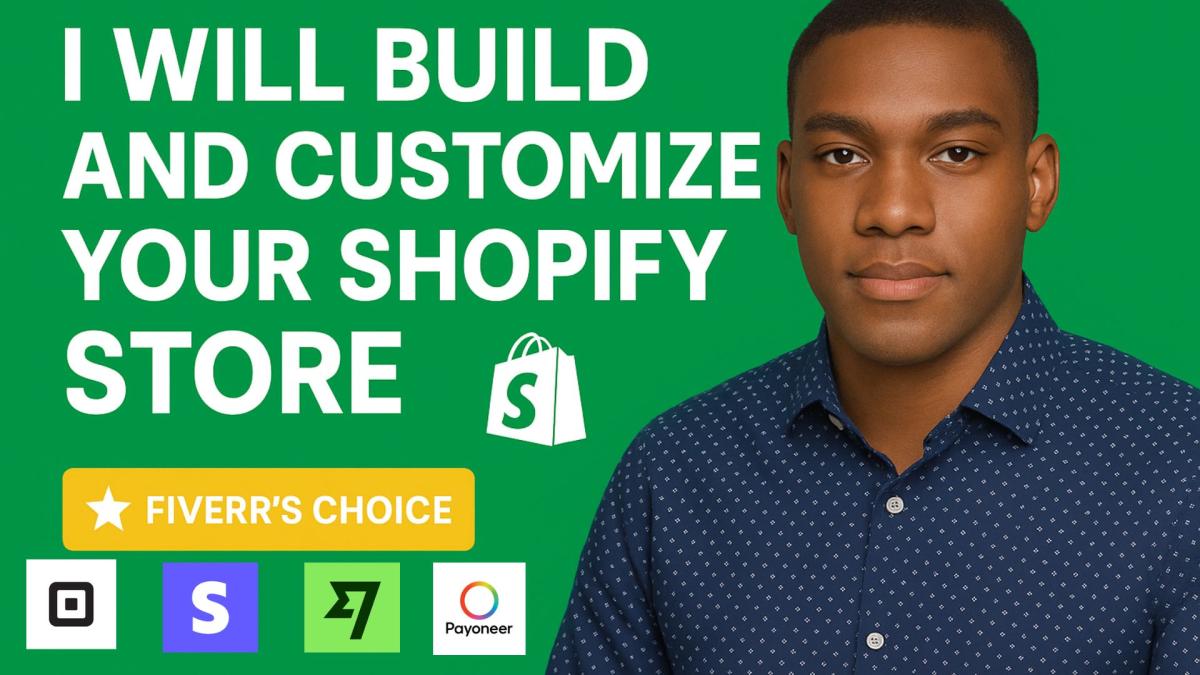 I Will Build a High Converting Shopify Store with Verified Payment Gateway Integration