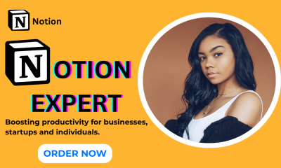 I will do Notion, Notion Template, Notion Expert, Notion Workspace Automation Dashboard