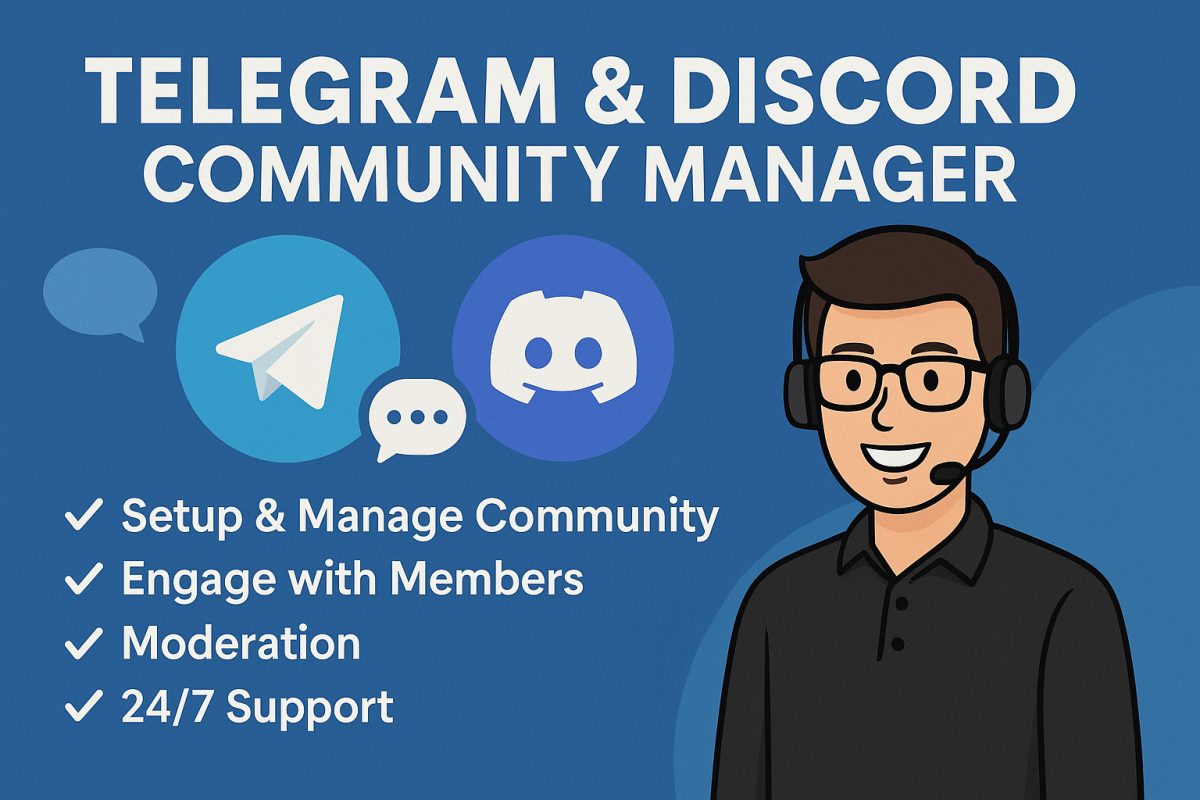 I Will Be Telegram Community Moderator for Your Crypto Project with Active Chatters