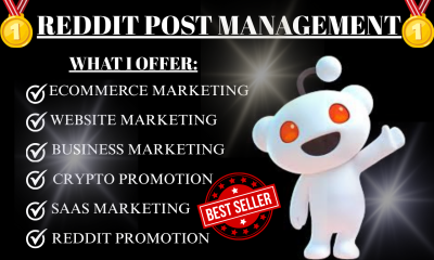 Will Do Reddit Post for IPTV, eCommerce Website, AI App, Crypto Business, Product Link
