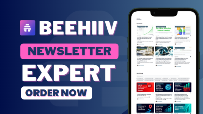 I will design beehiiv editable newsletter template beehiiv landing page setup beehiive F felix__f1 Felix