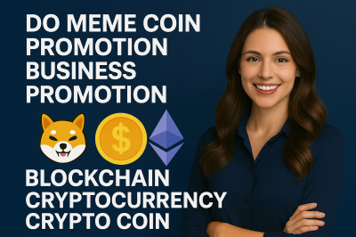 I will do meme coin promotion, business promotion, blockchain, cryptocurrency, token, crypto