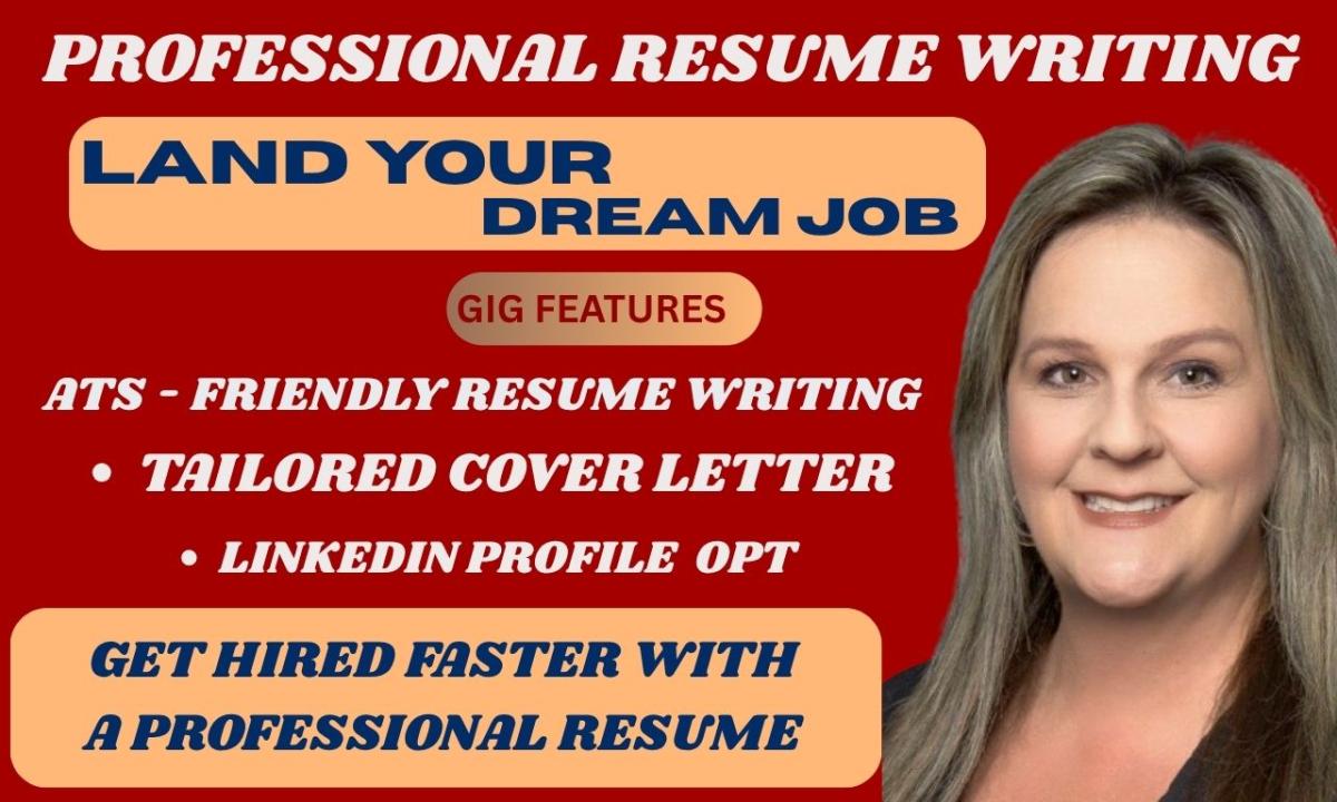 I Will Provide a Professional ATS Resume, Cover Letter, and LinkedIn Optimization
