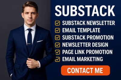 I Will Setup Substack Account, Newsletter Design, Email Marketing, Substack Promotion & SEO