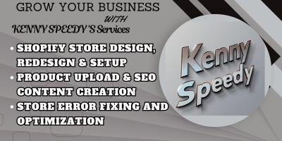 I WILL DESIGN SHOPIFY DROPSHIPPING STORE, CREATE SEO CONTENT FOR PRODUCT AND FIX ERRORS