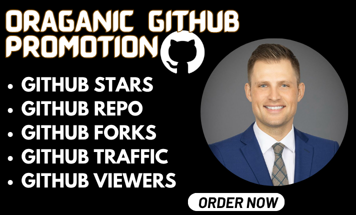 I will do professional GitHub organic promotion to boost stars, repo viewers