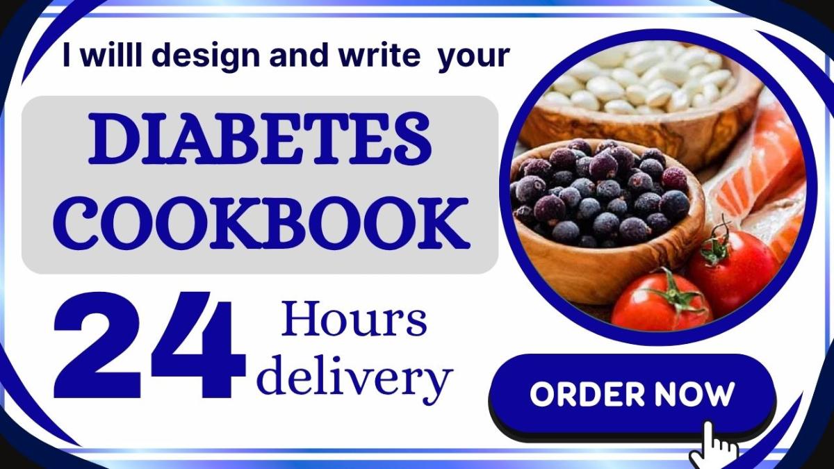 I will write diabetes meal plan cookbook, recipes, food menu, restaurant cookbook formatting