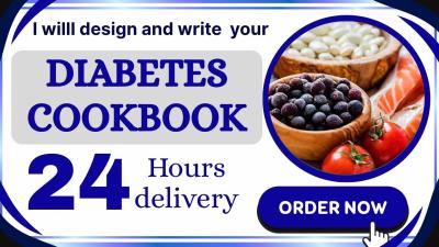 I will write diabetes meal plan cookbook, recipes, food menu, restaurant cookbook formatting