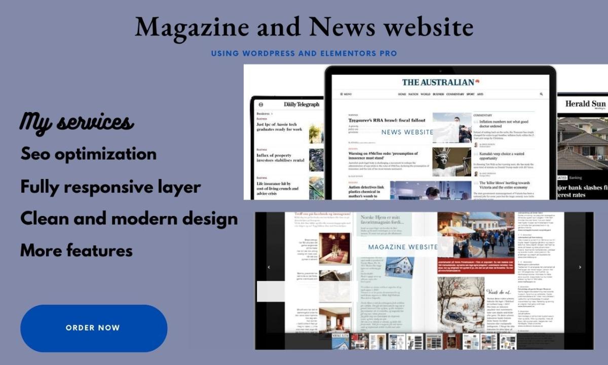 I Will Redesign WordPress News or Magazine Website and Improve SEO Performance