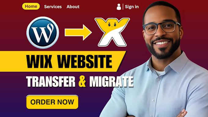 I will move Wix website, migrate, transfer, Wix site to Shopify, WordPress, Squarespace