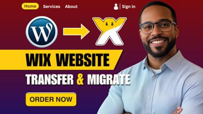 I will move Wix website, migrate, transfer, Wix site to Shopify, WordPress, Squarespace