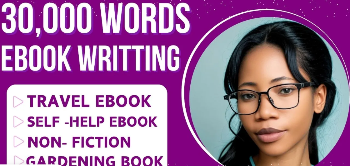 I will write fiction ghostwriter self help ebook ebook editor romance fiction ebook