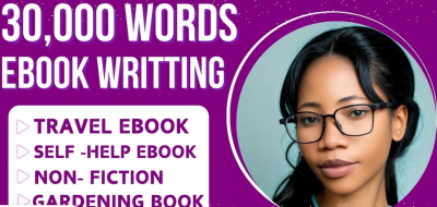 I will write fiction ghostwriter self help ebook ebook editor romance fiction ebook