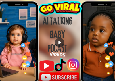 I will create viral AI baby video podcast – AI baby talking podcast, your look like baby