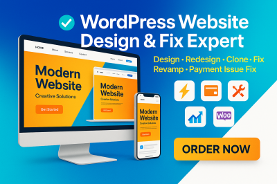 I will create, design, redesign, clone, revamp, update, debug, or fix your WordPress website