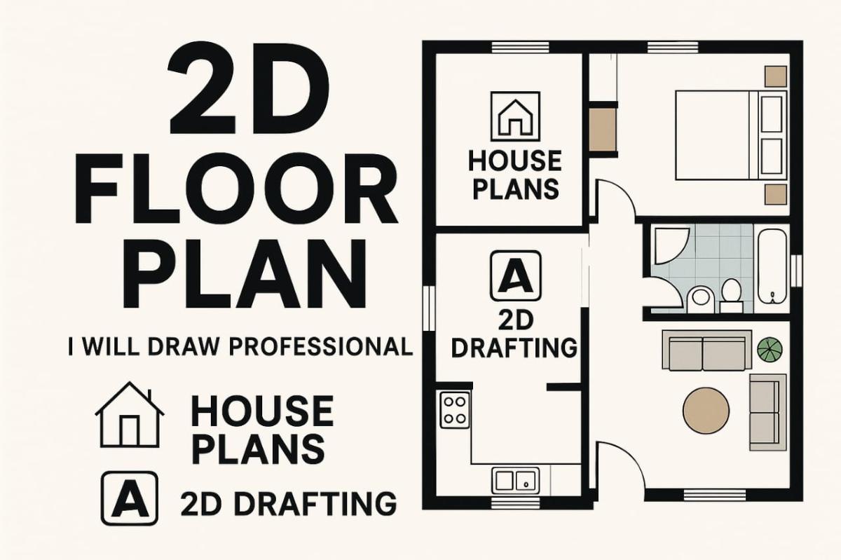 I will redraw floor plan for real estate agent