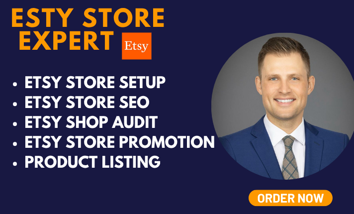 I Will Be Your Expert Etsy Store Setup, SEO, Products Listing, and Marketing