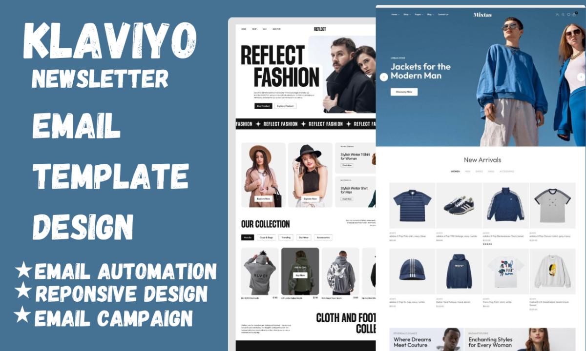I will design custom Mailchimp, Klaviyo, GetResponse email marketing templates & newsletters