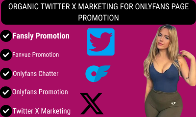 I will do Twitter X marketing for Fansly, Fanvue, OnlyFans page promotion and chatter