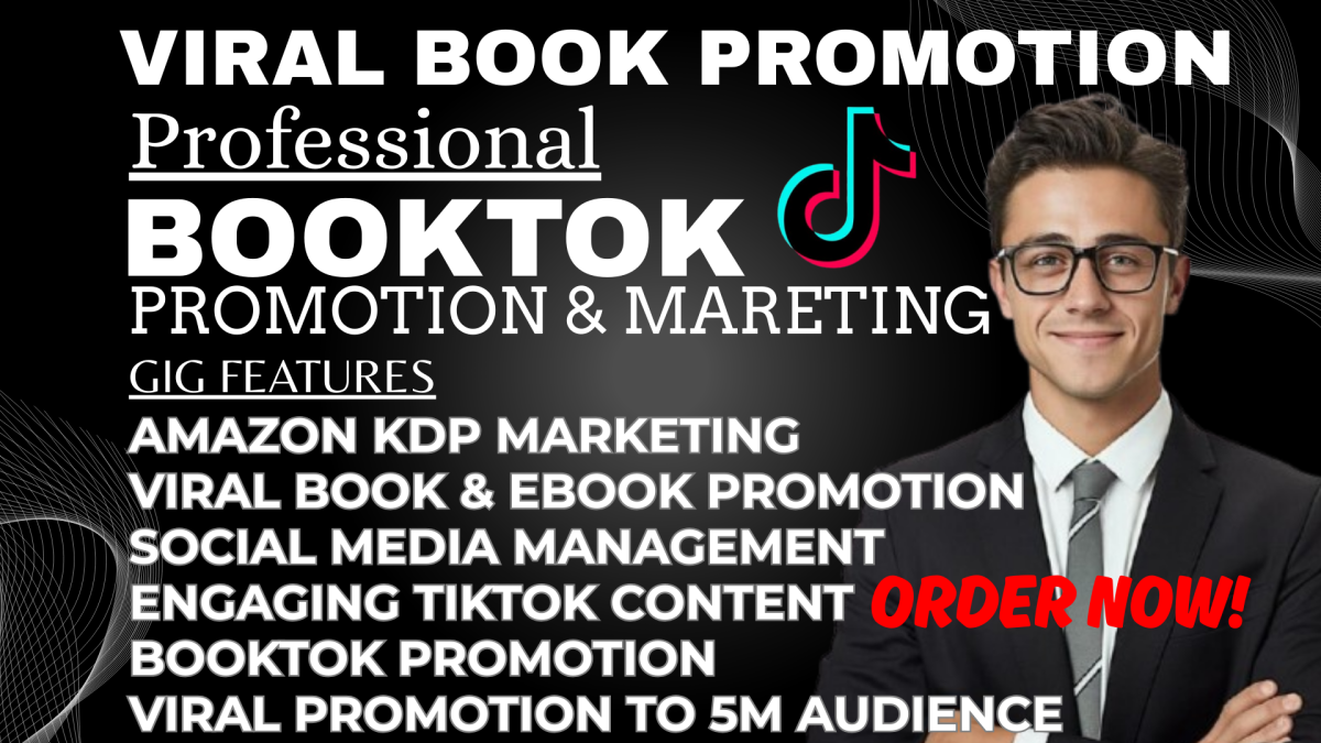 I will promote BookTok TikTok Amazon Ads BookTok Book Marketing Influencer Video