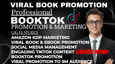 I will promote BookTok TikTok Amazon Ads BookTok Book Marketing Influencer Video