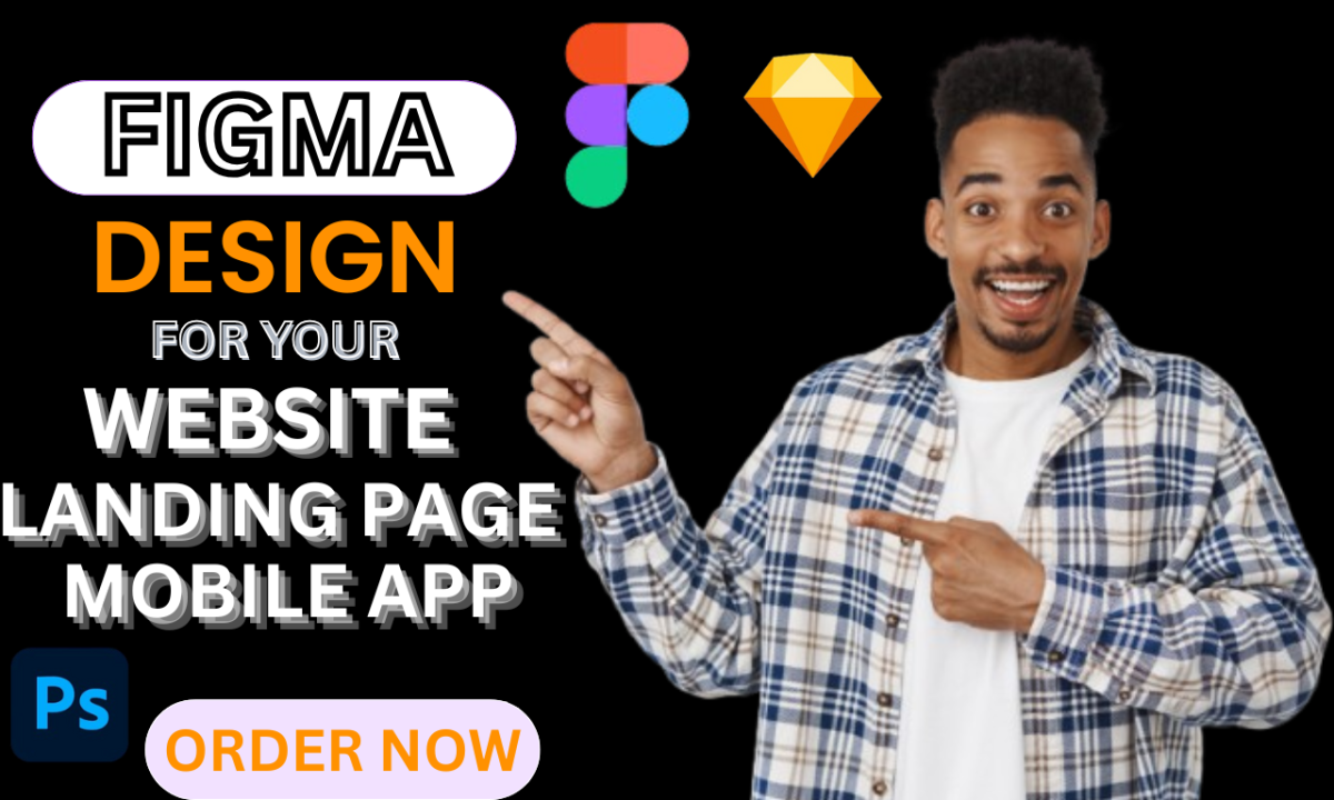 I will do Figma landing page website UI UX Figma website design
