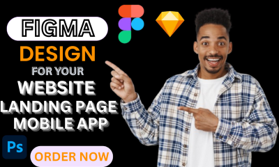 I will do Figma landing page website UI UX Figma website design