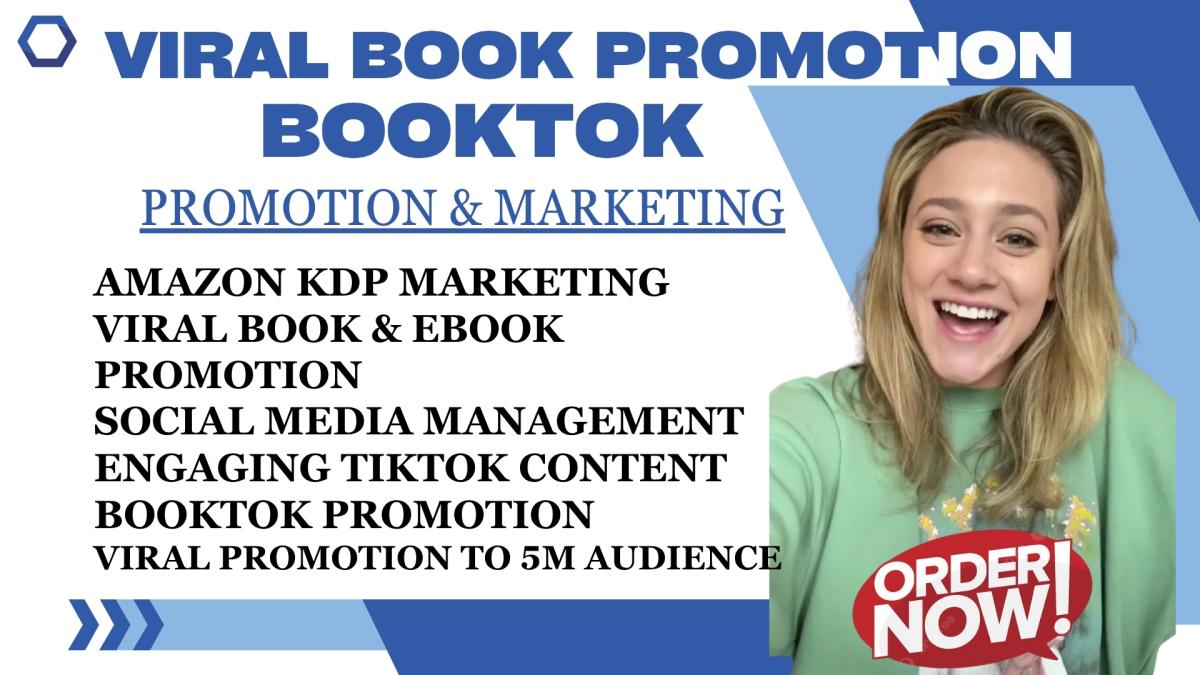 I will viral booktok tiktok book promotion amazon kdp ads booktok influencer video book