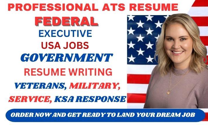 I will write a USA jobs compliant federal resume that meets government hiring standards