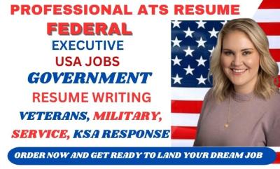 I will write a USA jobs compliant federal resume that meets government hiring standards