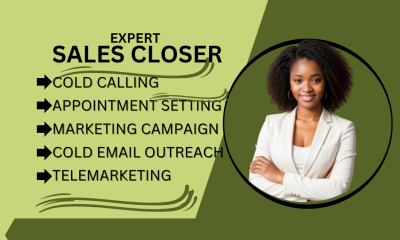 I Will Sales Closer Cold Calling Sales Rep Telemarketing Salesperson Virtual Leads