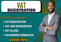 Do VAT Registration, VAT Return, Tax and Bookkeeping for UK Companies