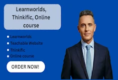 Design Your LearnWorlds, Thinkific, Teachable Online Course Website