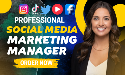 I will be your social media marketing manager Instagram content creator TikTok manager