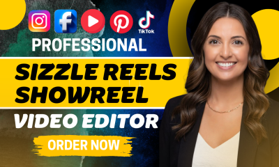 I will edit sizzle reel, showreel, highlight reel, create demo reel, speaker reel video
