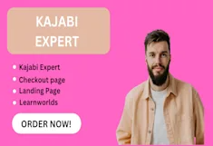 Kajabi Checkout Page, Kajabi Expert, Kajabi Website & LearnWorlds Landing Page
