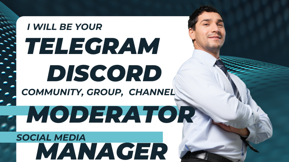 I will be crypto community manager discord, telegram community moderator virtual assist