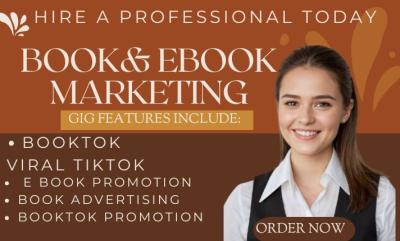 I will viral rank your book with BookTok promotion on TikTok BookTok