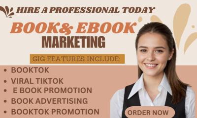 I will booktok tiktok booktok tiktok promotion to rank your book