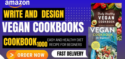 I will design cookbook recipe book ebook writer cookbook deign recipe book