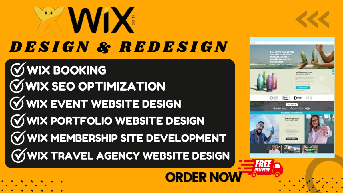 I will wix seo optimization event website design portfolio membership travel agency