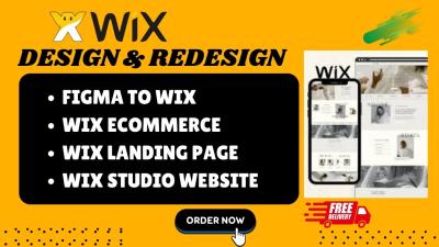I will build Wix website redesign Figma to Wix developer Wix Studio ecommerce website